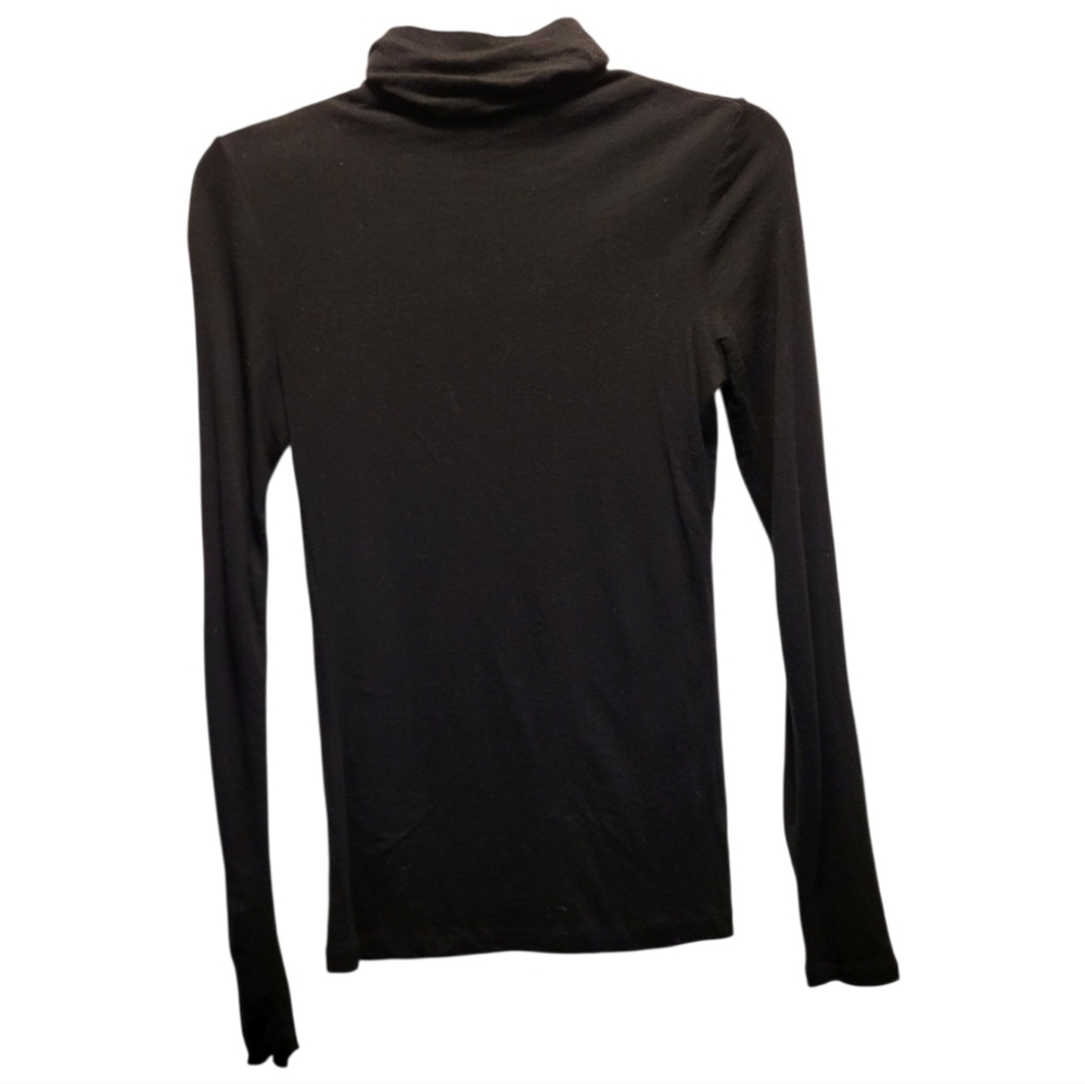 Club Monaco Women's Black Wool Blend Turtleneck - Size S/P